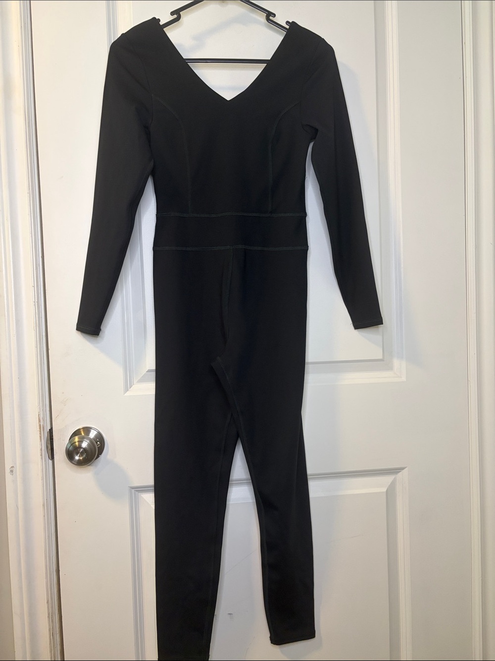 Smash + Tess Black Long Sleeve V-Neck Jumpsuit - Picture 2 of 4